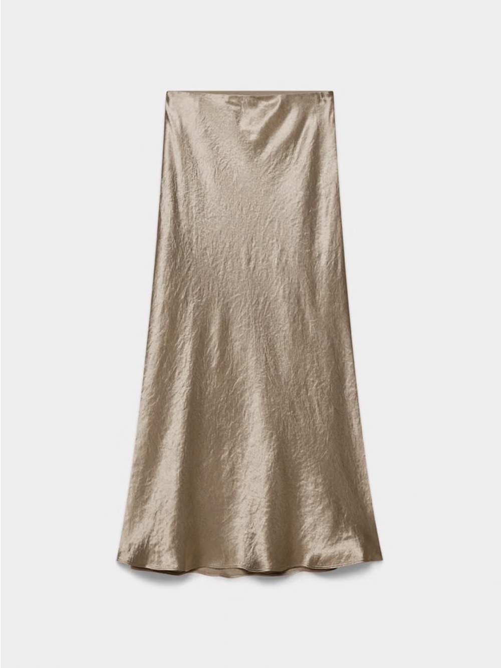 Aritzia Babaton Satin Slip Skirt Nomad Taupe - 0 - Picture 7 of 9